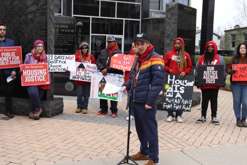 Daily Freeman — Citizen Action rallies in Kingston for legislative agenda to address housing crisis